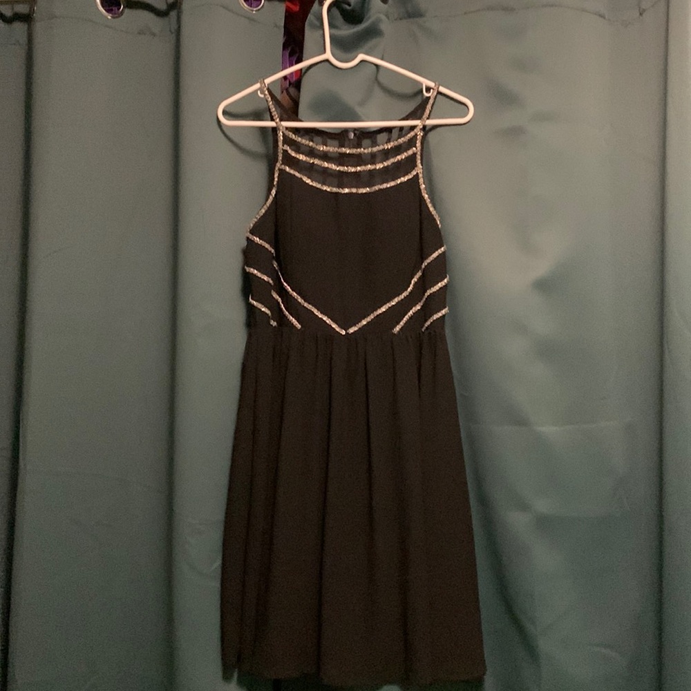 Black bling dress